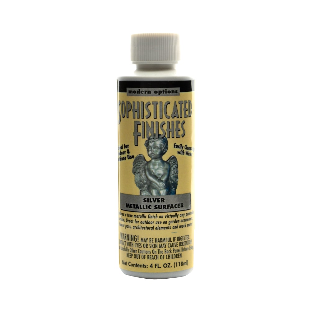 Triangle Coatings Sophisticated Finishes Metallic Surfacers, 4 Oz, Silver, Pack Of 2 MPN:SP-4-2
