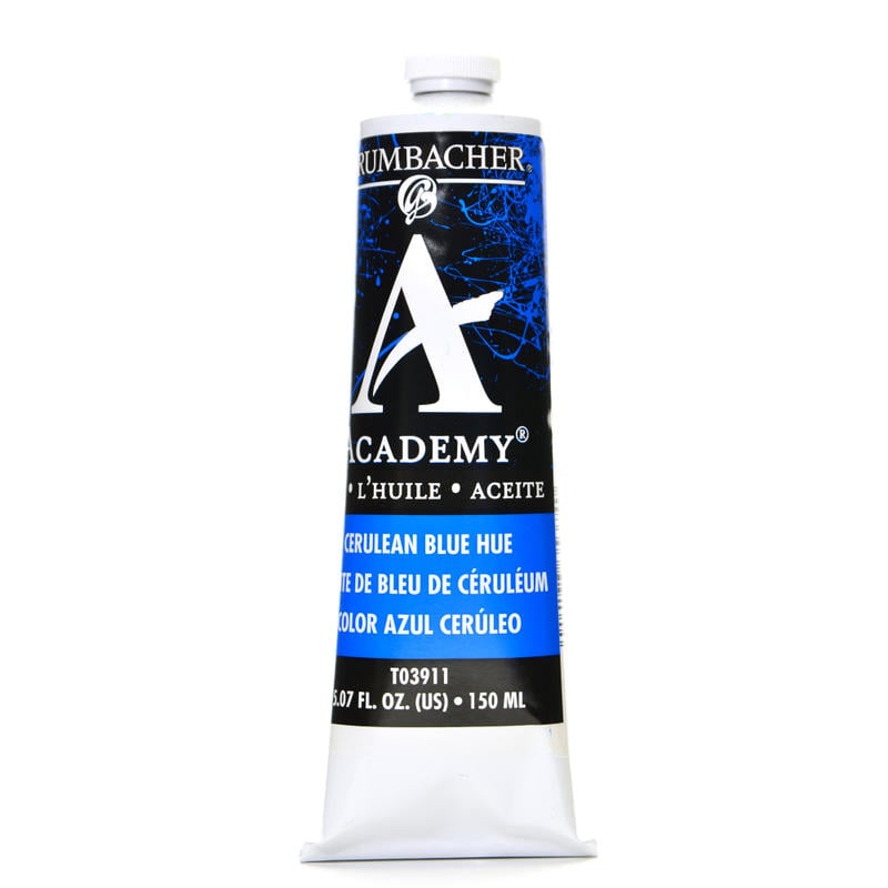 Grumbacher Academy Oil Colors, 5.07 Oz, Cerulean Blue Hue, Pack Of 2 MPN:T039-11-2