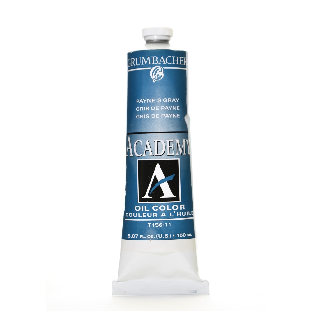 Grumbacher Academy Oil Colors, 5.07 Oz, Paynes Gray, Pack Of 2 MPN:T156-11-2