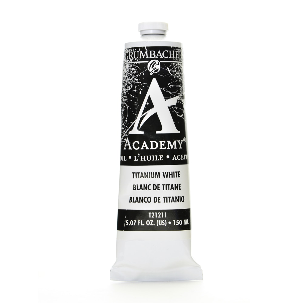 Grumbacher Academy Oil Colors, 5.07 Oz, Titanium White, Pack Of 2 MPN:T212-11-2