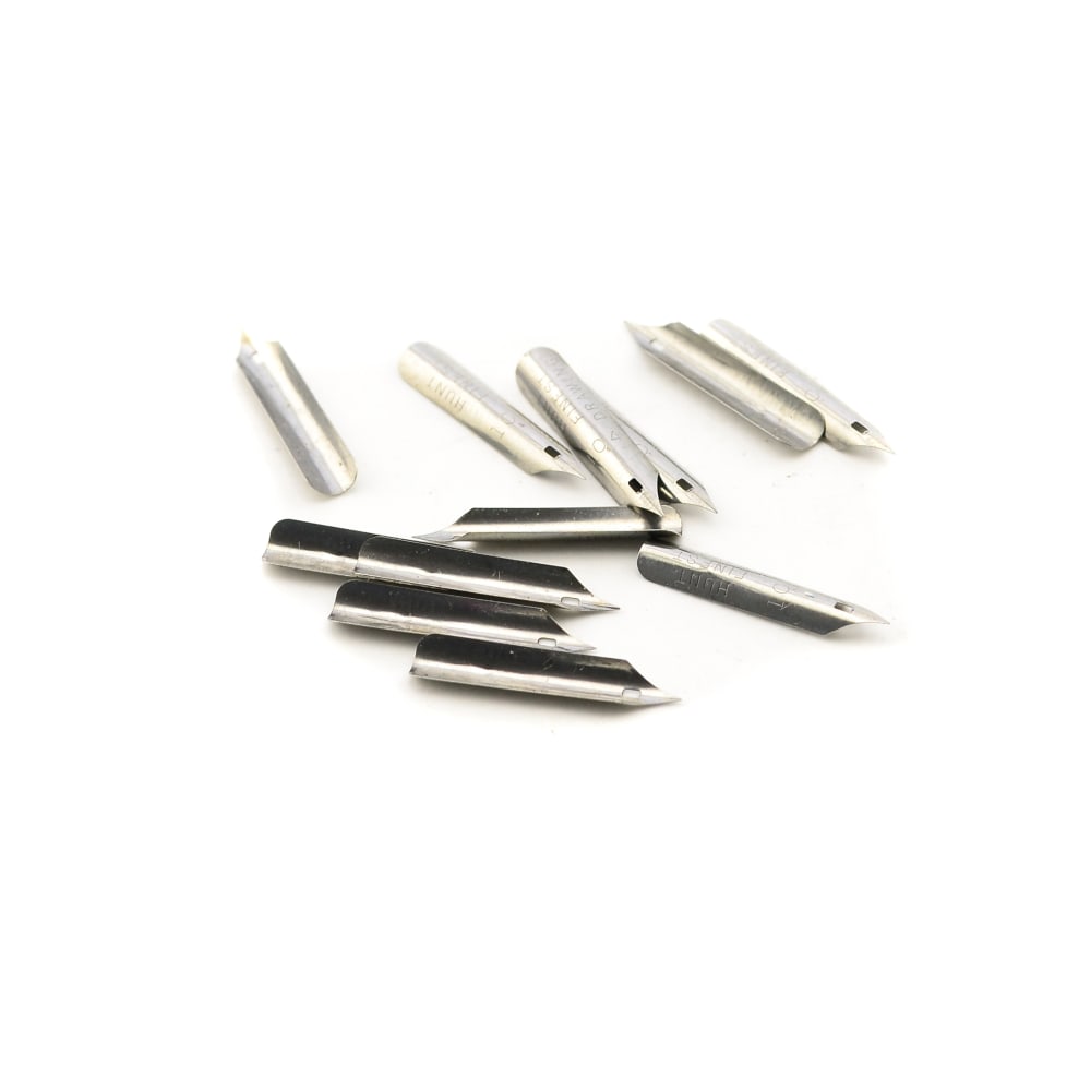 Speedball Hunt Artists Finest Pen Nibs, No. 104, 12 Nibs Per Box, Pack Of 2 Boxes MPN:9404-2
