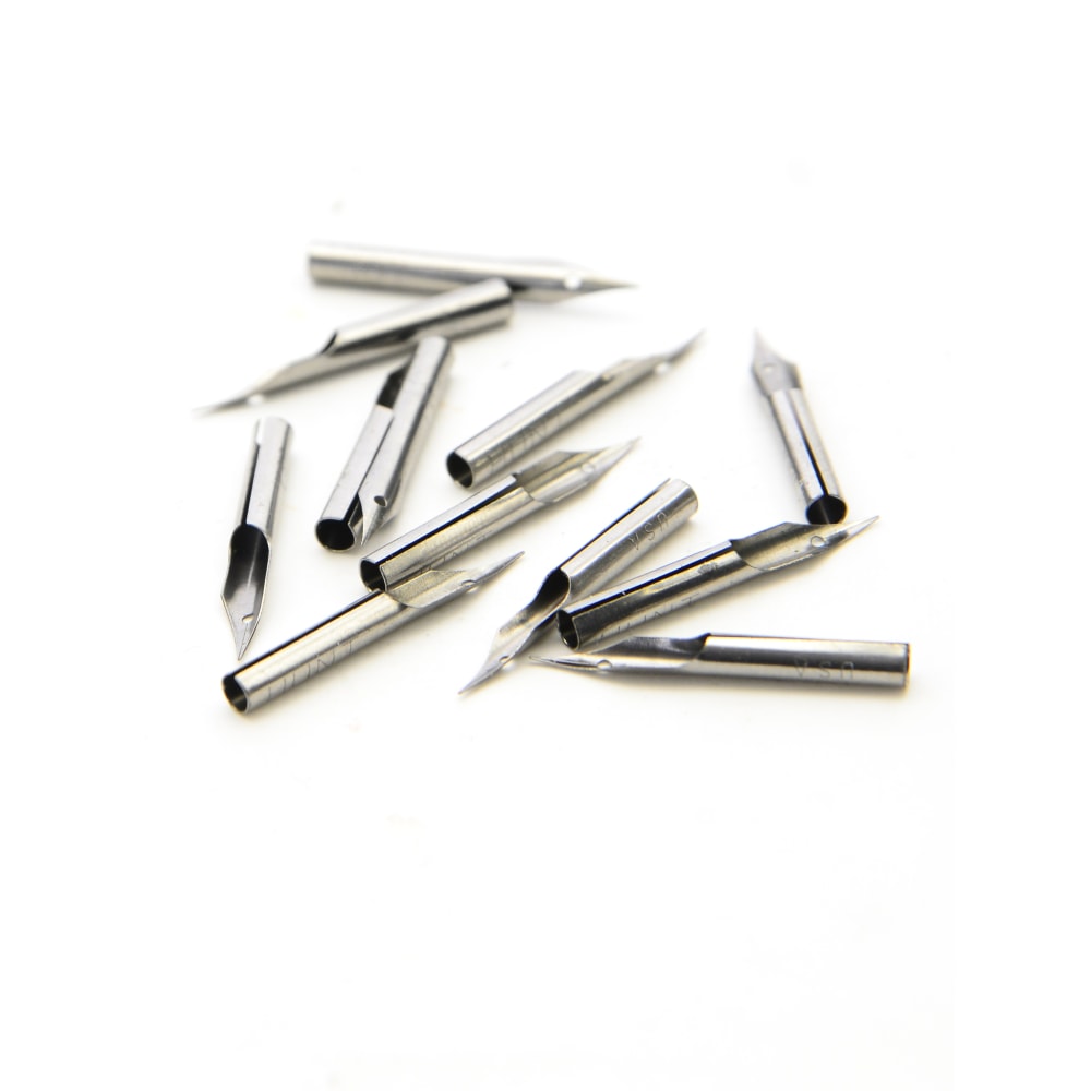 Speedball Hunt Artists Hawk Quill Pen Nibs, No. 107, 12 Nibs Per Box, Pack Of 2 Boxes MPN:9407-2