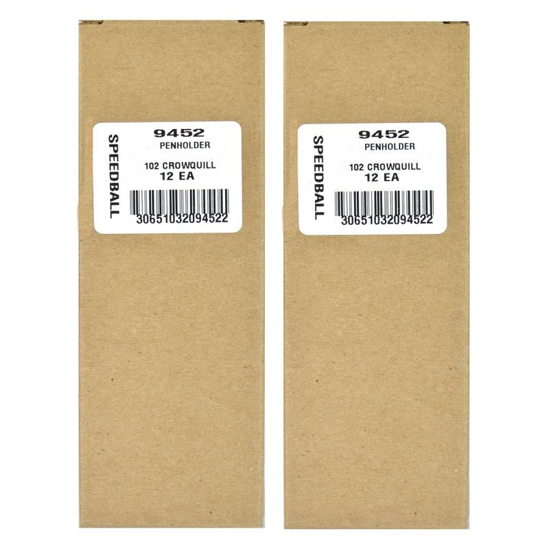 Speedball Pen Nib Holders, #102 Crow Quill, Pack Of 2 Nib Holders MPN:9452-2