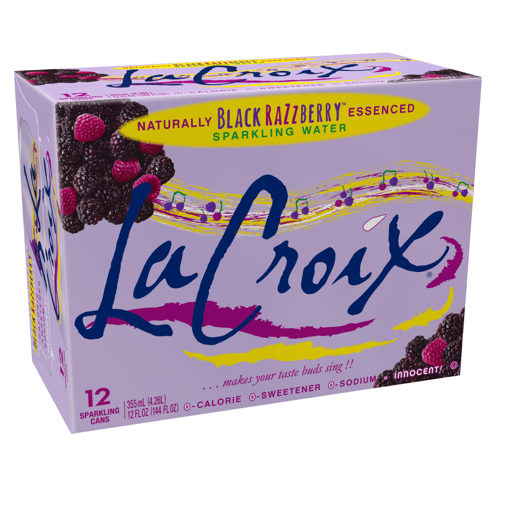 LaCroix Sparkling Water Cans, Black Razzberry, 12 Oz, Case Of 12 Cans MPN:15021760EA