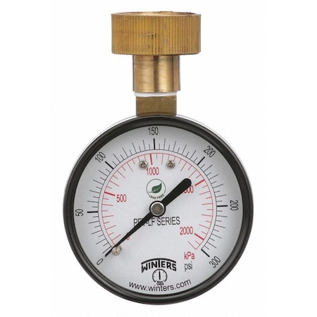 Lead-Free Pressure Gauge, +/-3-2-3%, Bl MPN:PETW217LF