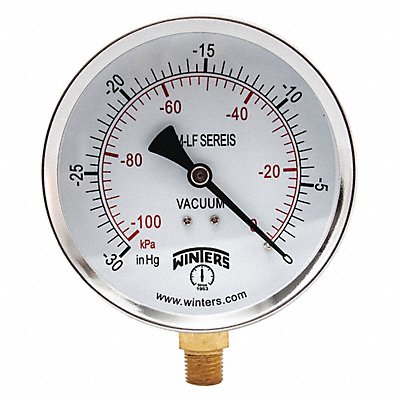 K4524 Gauge Pressure 30 in Hg Vac/kPa 4 in MPN:PEM220LF