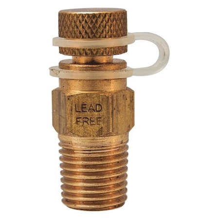 Test Plug, 1/4in NPT, 0 to 1000 psi, Brass MPN:STP001LF