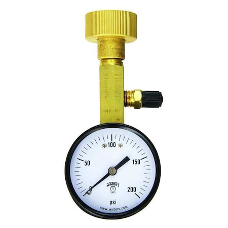 Air Over Water Test Gauge Kt, 0 to 200psi MPN:AOM-204TM