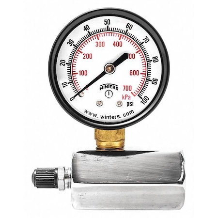 Gas Test Gauge 0-100 psi/Kpa MPN:PETG204
