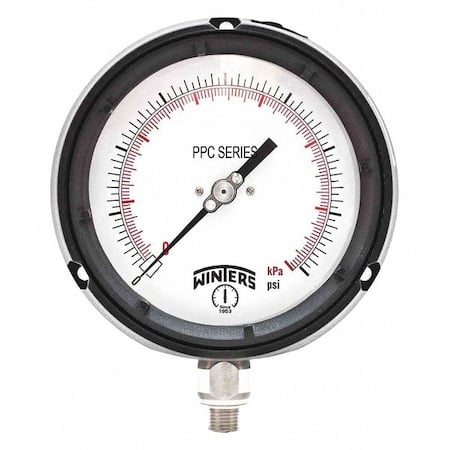 Process Pressure Gauge, 0 to 60 psi, 4 1/2 in Dial, 1/4 in NPT, Bottom Location MPN:PPC5043R1WBY