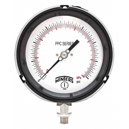 Process Pressure Gauge, 0 to 600 psi, 4 1/2 in Dial, 1/4 in NPT, Bottom Location MPN:PPC5049R1WBG