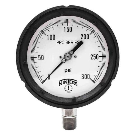4 1/2 in Dial, 1/2 in NPT Bottom Location, Phenolic Case Material MPN:PPC5067R1