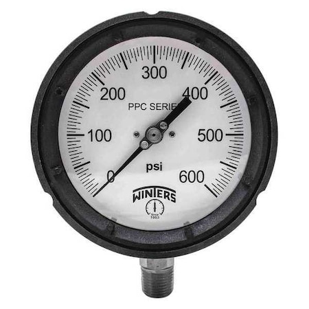 4 1/2 in Dial, 1/2 in NPT Bottom Location, Phenolic Case Material MPN:PPC5069R1