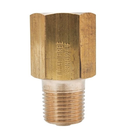 Pressure Gauge Snubber, 0 to 10, 000 psi psi, 1/2 in NPT, Lead Free Brass Case Material MPN:SSN512LF
