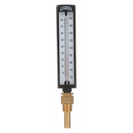 Thermometer, Analog, 20 to 80 deg, 1/2in MPN:TAS131LF.