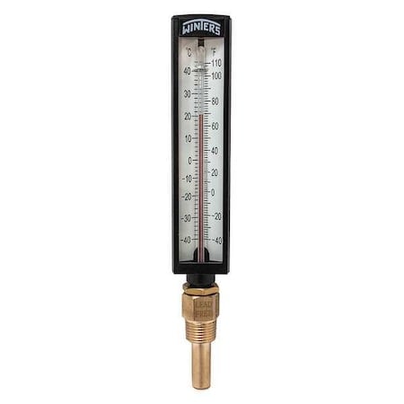 Thermometer, Analog, -20-180 deg, 1/2
