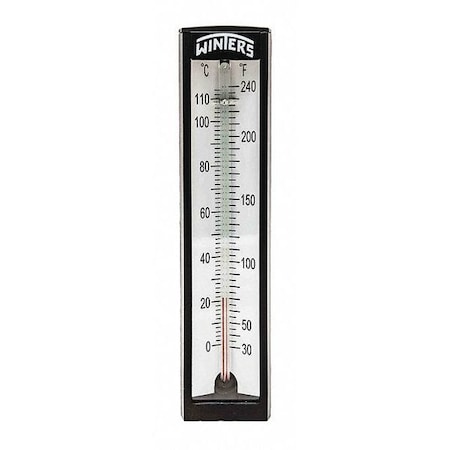Thermometer, Analog, -40to400 F, 1/2