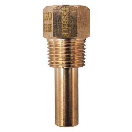 Thermowell, UNF, Brass, Male MPN:TAS62LF