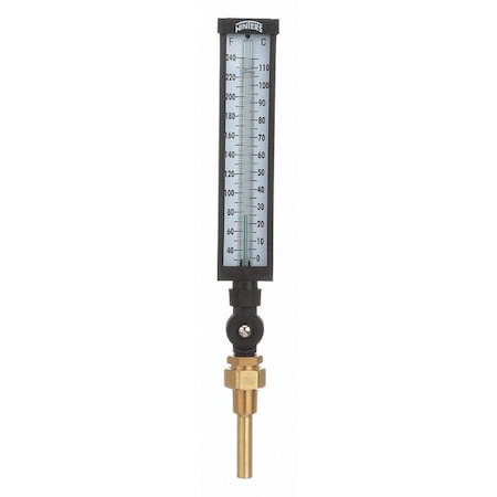 Thermometer, Analog, 30-240 deg, 3/4in NPT MPN:TIM100LF.