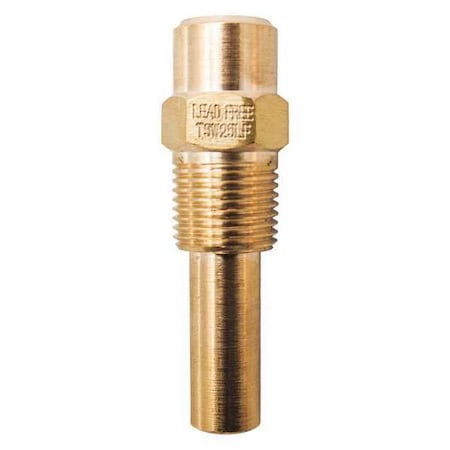 Thermowell, NPT, Brass, Male MPN:TSW25LF