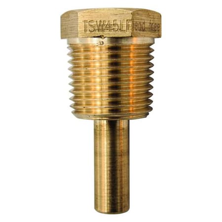 Thermowell, NPT, Brass, Male MPN:TSW45LF