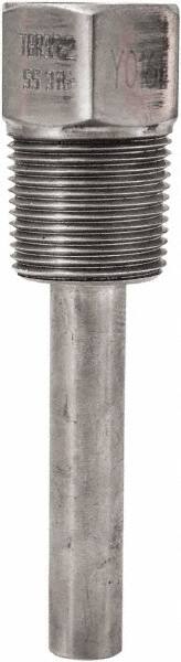 Thermowells, Overall Length (Inch): 4 , Insertion Length (Inch): 2-1/2 , Thread Size: 3/4 (Inch), Type: Thermowell  MPN:TBR35-2