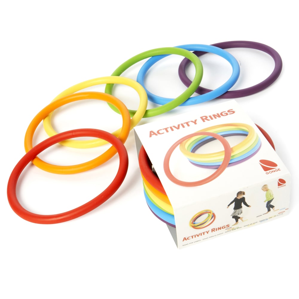 Gonge Activity Rings, Assorted Colors, Set Of 6 Rings MPN:WING2190