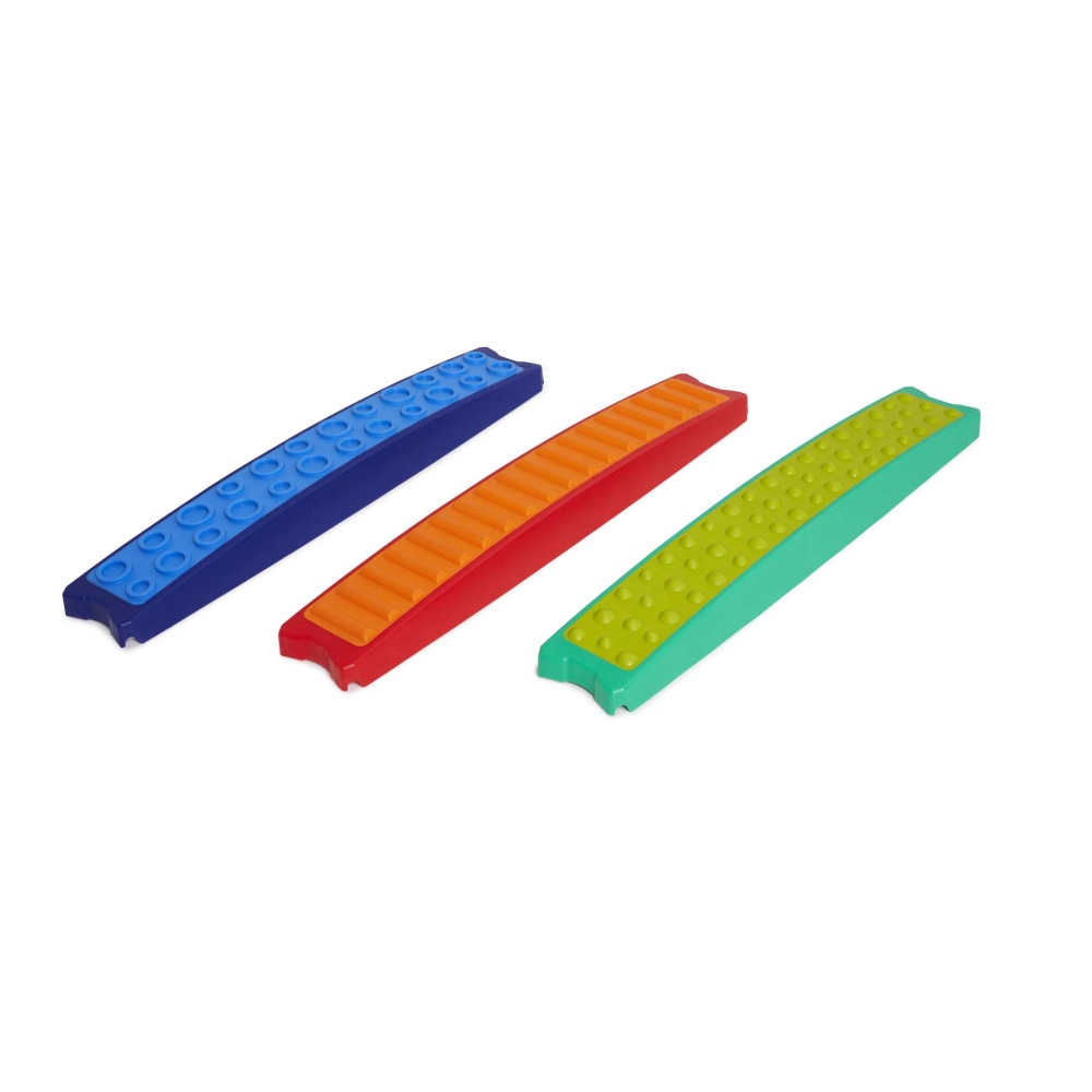 GONGE Build n Balance Tactile Planks, 2-13/16inH x 5inW x 28-1/2inD, Set Of 3 Planks MPN:WING2236