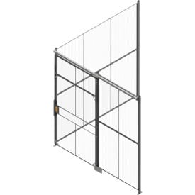 RapidWire™ Welded Wire 2 Sided Cage w/5' Sliding Door No Ceiling 10' 6