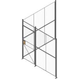 RapidWire™ 2-Sided Welded Wire Cage W/ 3' Hinged Door No Ceiling 8' 4