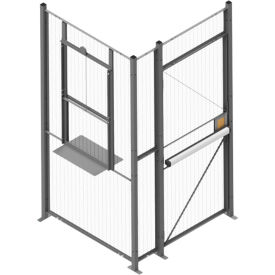 WireCrafters® 840 Style 2 sided Driver Cage No Ceiling 4'W x 4'D x 8'H MT2-44HD