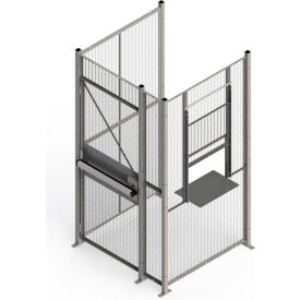 WireCrafters® 840 Style 3 sided Driver Cage No Ceiling 3'W x 8'D x 8'H MT3-38HD