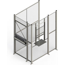 WireCrafters® 840 Style 3 sided Driver Cage No Ceiling 4'W x 6'D x 8'H MT3-46HD