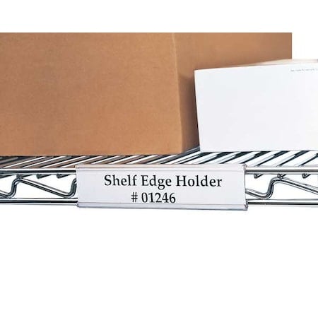 Index Wire Rack Label Holder, 24 in, PK6 MPN:WR-1224