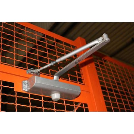 Hinged Door Self Closer, Powder Coated, Gray, Steel MPN:HDCLRETROC