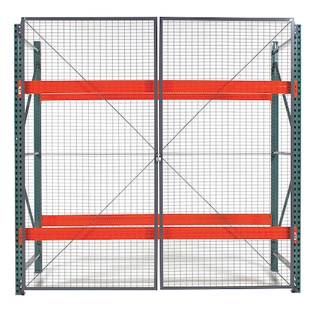Pal Rack Dble Hinged DR, 120inW, 2in BaseD MPN:RDH1010