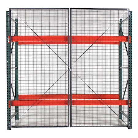 Pal Rack Dble Hinged DR, 144inW, 2in BaseD MPN:RDH1210