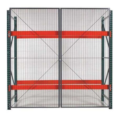 Pal Rack Dble Hinged DR, 108inW, 2in BaseD MPN:RDH910