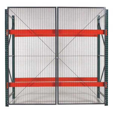 Pal Rack Dble Hinged DR, 108inW, 2in BaseD MPN:RDH98
