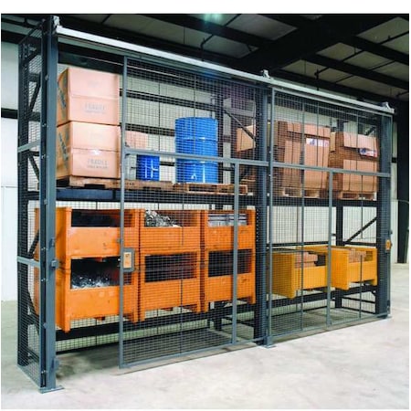 Pallet Rack Encl, 3 Bay, 120inW, 36inBaseD MPN:RE101036SD3