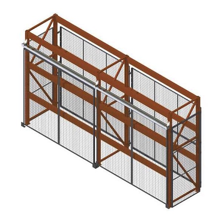 Pallet Rack Encl, 2 Bay, 144inW, 42in BaseD MPN:RE12842SD2