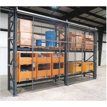 Pallet Rack Encl, 5 Bay, 96inW, 48in BaseD MPN:RE8848SD5