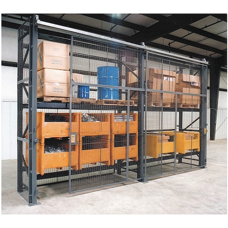 Pallet Rack Encl, 5 Bay, 108inW, 48in BaseD MPN:RE91048SD5
