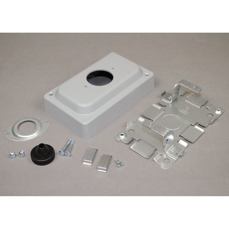 Telephone Outlet Box, Gray, Steel MPN:1546T