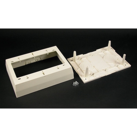 Three Gang Box Fitting, Ivory, PVC MPN:2348-3