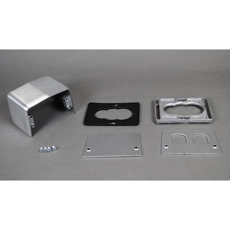 Duplex Service Fitting, Gray, Aluminum MPN:525F
