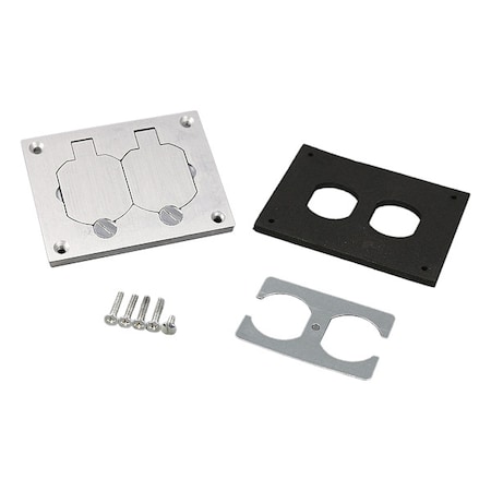 Floor Box Cover, Aluminum, For OmniBox MPN:828R-TCAL