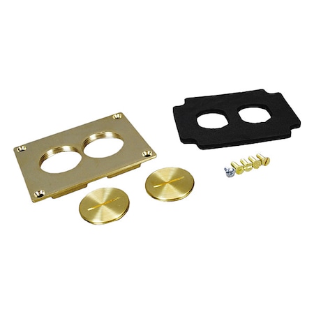 Duplex Cover Plate, Brown, Brass MPN:828SPTC