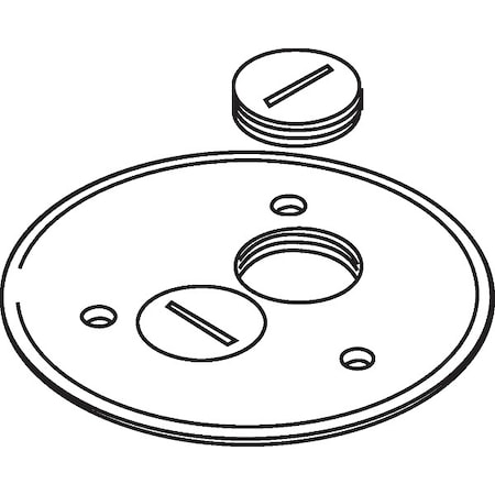 Open Cover Plate, Brown, Brass MPN:895SP
