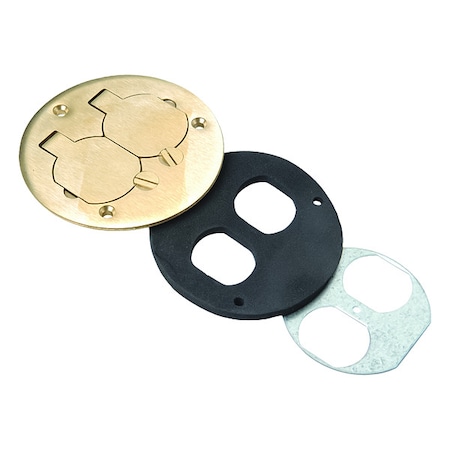 Open Cover Plate, Brown, Brass MPN:895T